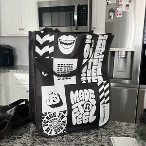 lululemon athletica Graphic Black and White large  Tote